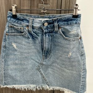 Pacsun blue denim mini skirt
